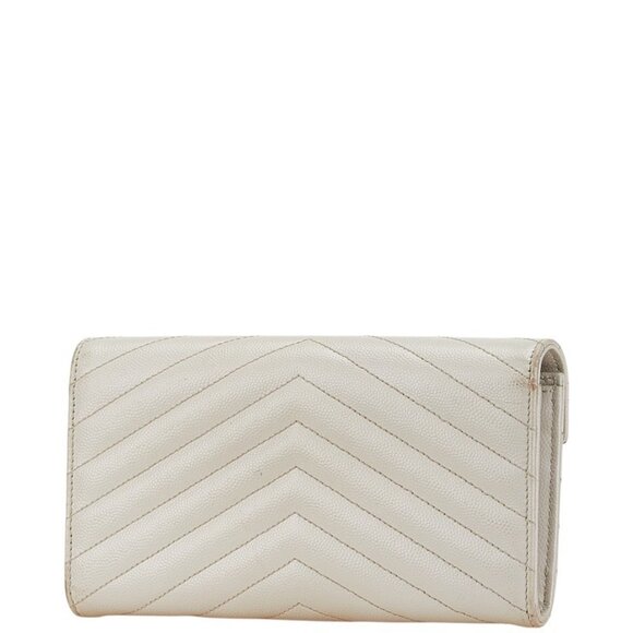 SAINT LAURENT White Leather Wallet - Picture 2 of 11